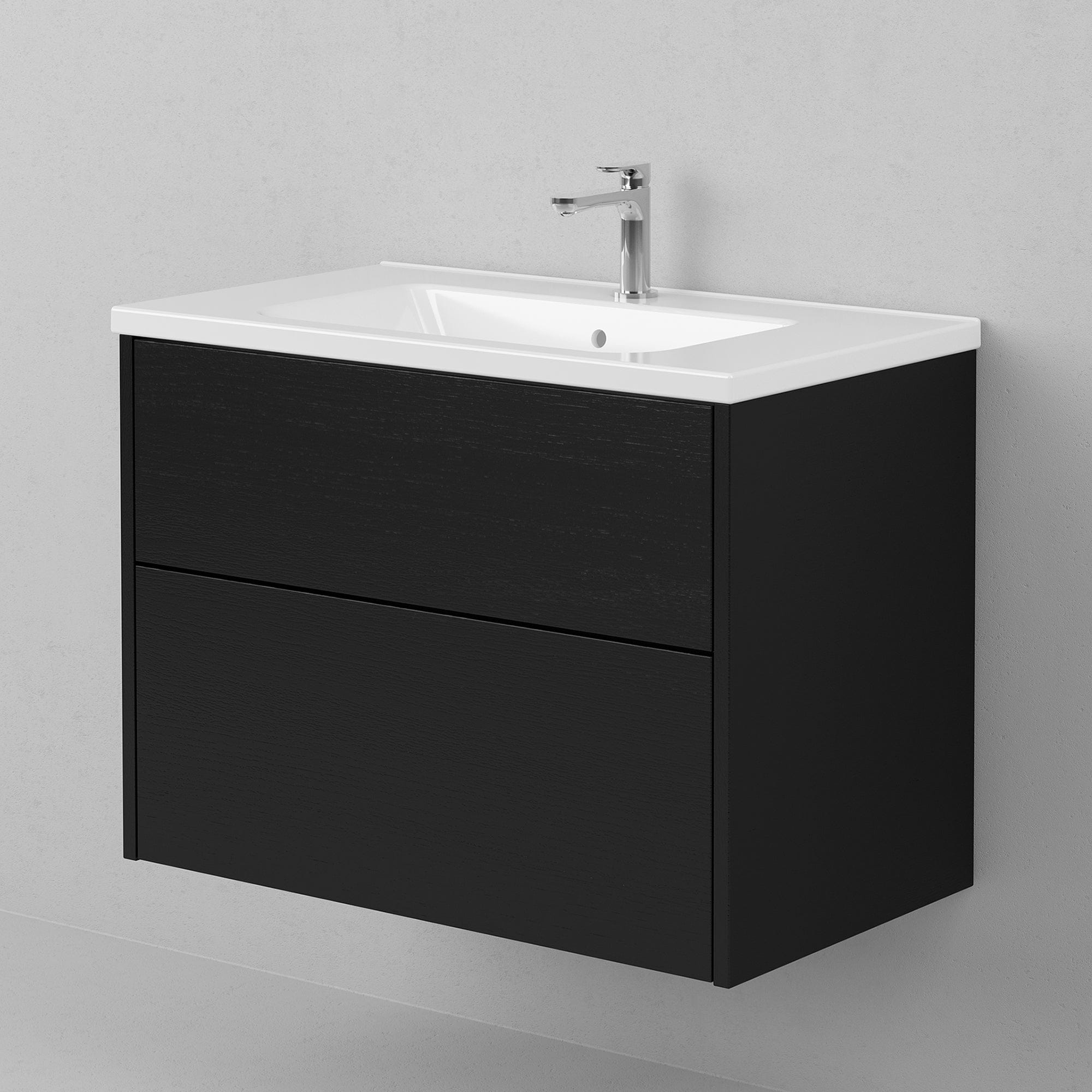 INR Iconic Nordic Rooms Grand Solid Servantskap 2 Skuffer H570xd450mm Black oak / 80cm