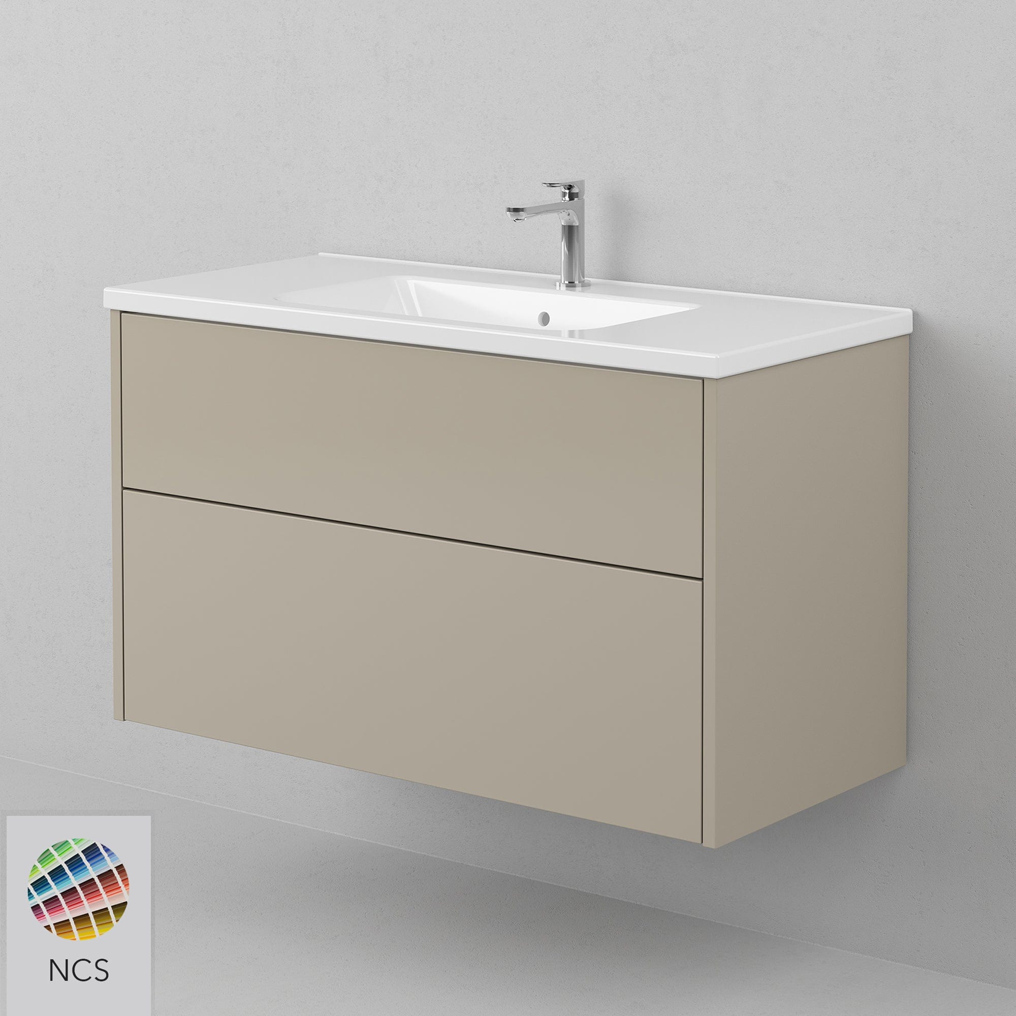 INR GRAND Solid Servantskap 2 Skuffer H570xD450mm NCS farge / 100cm INR Iconic Nordic Rooms Servantskap INR-334966