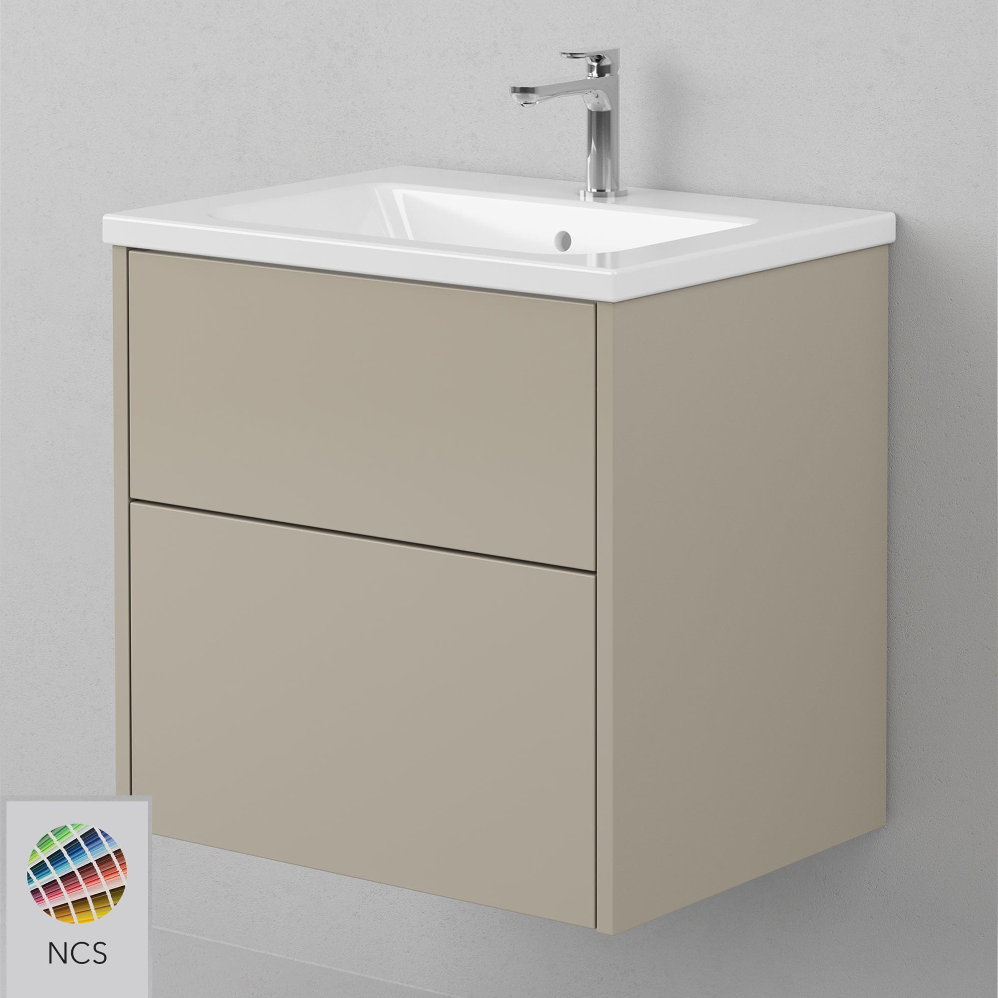 INR GRAND Solid Servantskap 2 Skuffer H570xD450mm NCS farge / 60cm INR Iconic Nordic Rooms Servantskap INR-334566