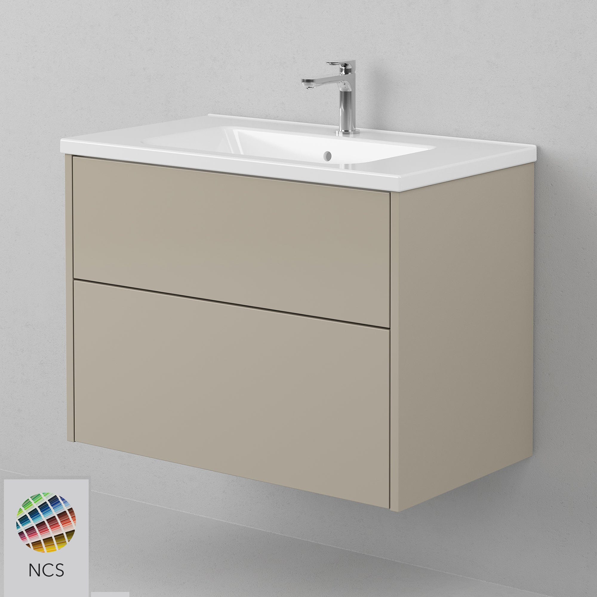 INR GRAND Solid Servantskap 2 Skuffer H570xD450mm NCS farge / 80cm INR Iconic Nordic Rooms Servantskap INR-334766