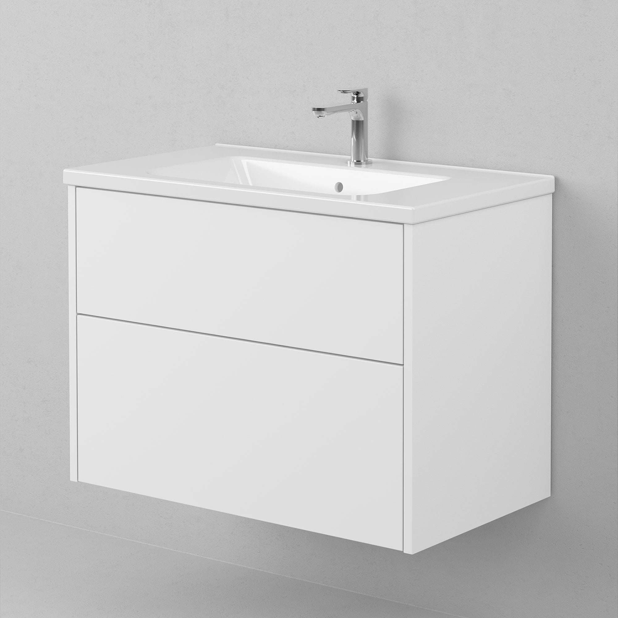 INR GRAND Solid Servantskap 2 Skuffer H570xD450mm Premium white / 80cm INR Iconic Nordic Rooms Servantskap INR-334711