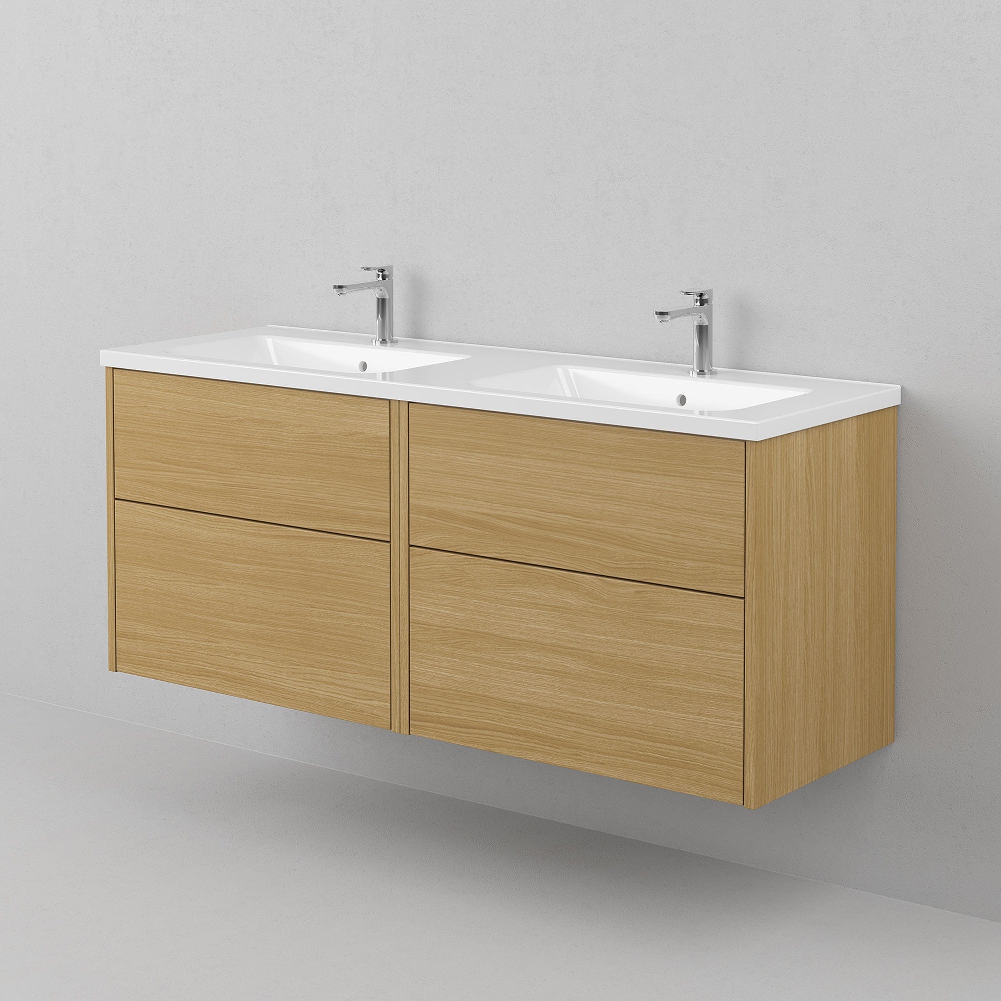 INR GRAND Solid Servantskap 4 Skuffer, B1396xH570xD450mm Natural oak / 140cm dobbel INR Iconic Nordic Rooms Servantskap INR-335334