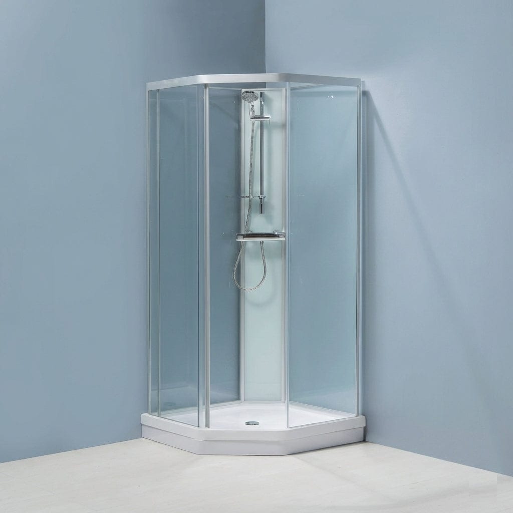 INR Nevada 2.0 Dusjkabinett Krom / 90x90cm / Klart glass INR Iconic Nordic Rooms Dusjkabinett INR-90402390