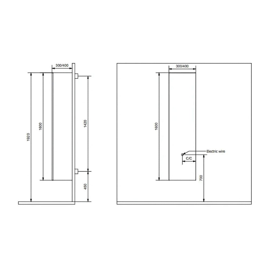 INR Sense 30/30 Høyskap INR Iconic Nordic Rooms Høyskap bad