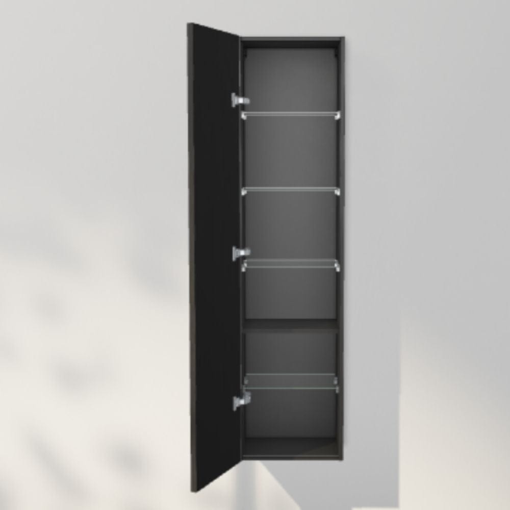 INR Sense 40/30 Høyskap Black oak / 30cm / Venstre INR Iconic Nordic Rooms Høyskap bad INR-386439V