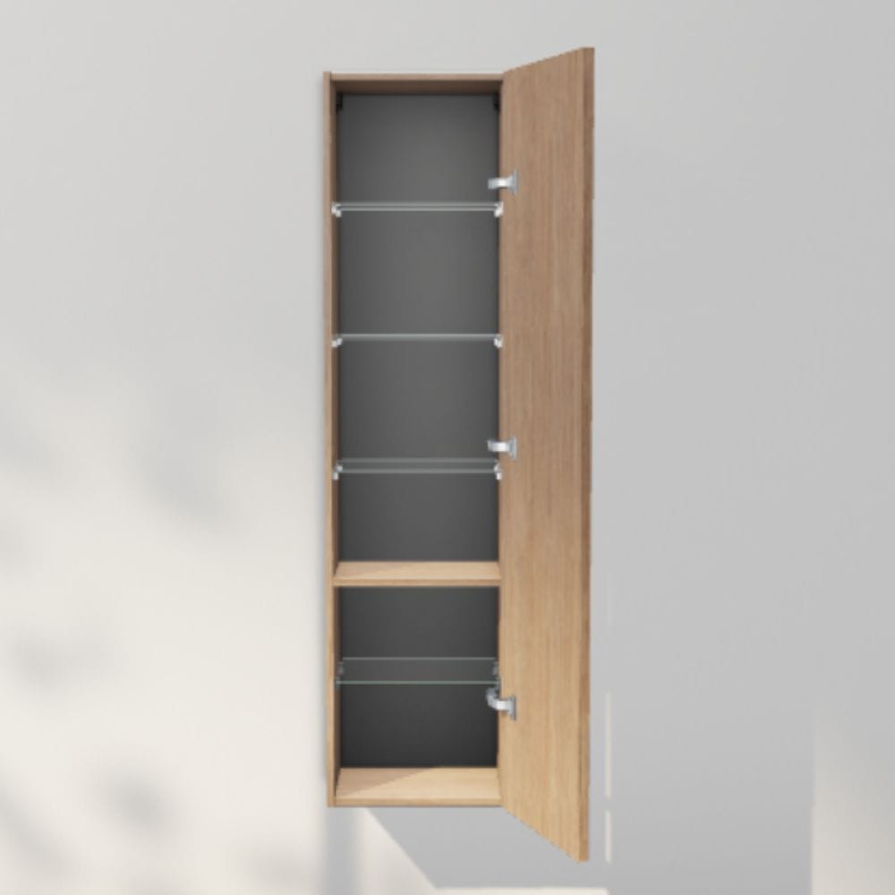 INR Sense 40/30 Høyskap Natural oak / 30cm / Høyre INR Iconic Nordic Rooms Høyskap bad INR-386434H