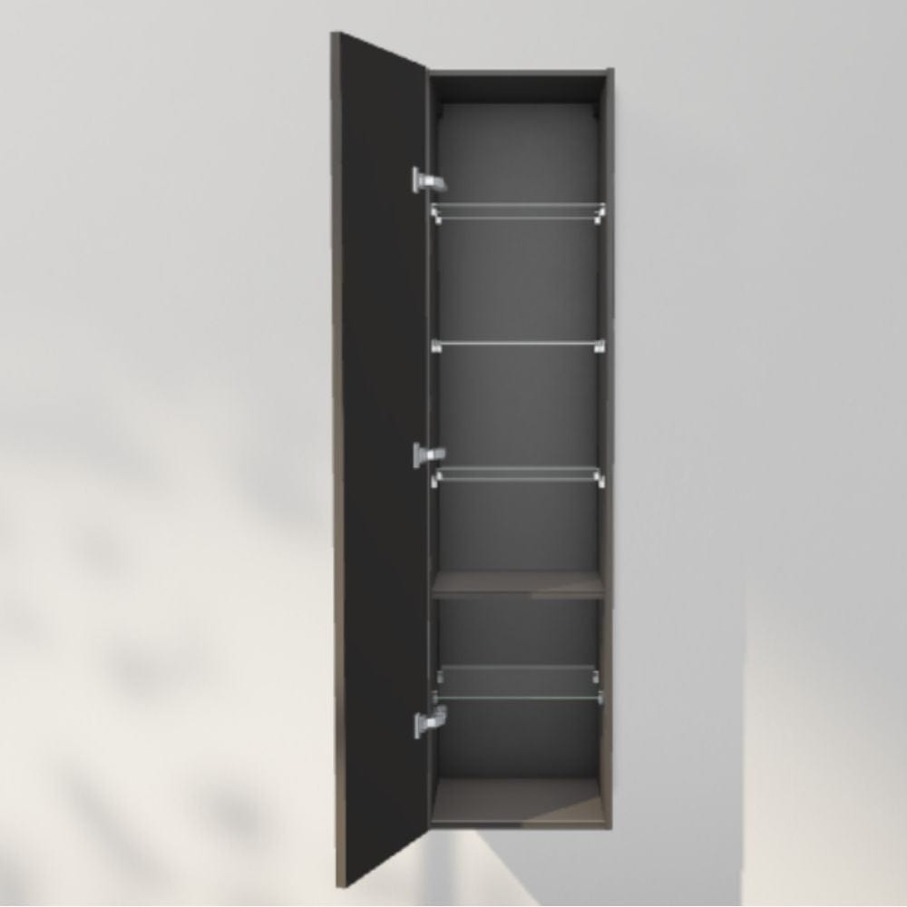 INR Sense 40/40 Høyskap Carbon grey / 40cm / Venstre INR Iconic Nordic Rooms Høyskap bad INR-386553V