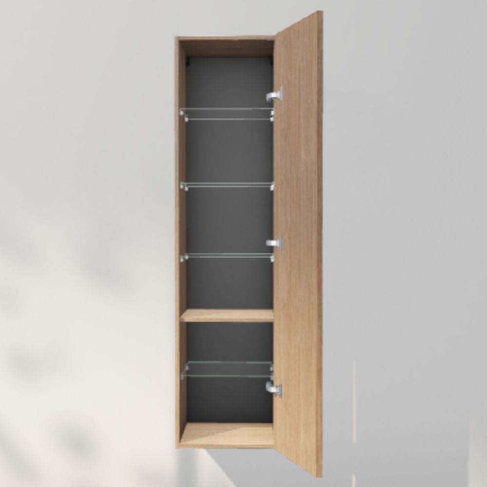 INR Sense 40/40 Høyskap Natural oak / 40cm / Høyre INR Iconic Nordic Rooms Høyskap bad INR-386534H