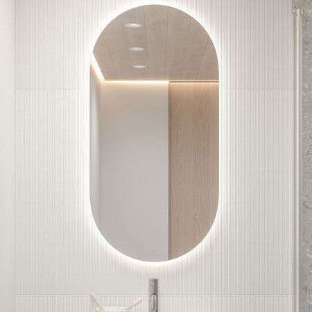 INR SLOT 50 Speil med LED-belysning B500xH1000xD30mm