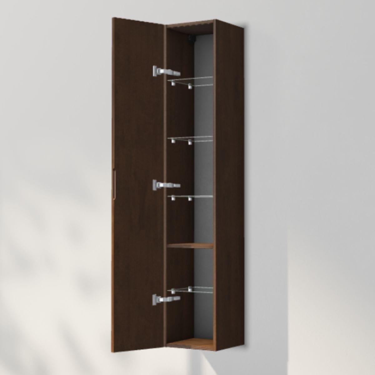 INR Solid 30/30 Høyskap Dark oak / 30cm / Venstre INR Iconic Nordic Rooms Høyskap bad INR-385838V