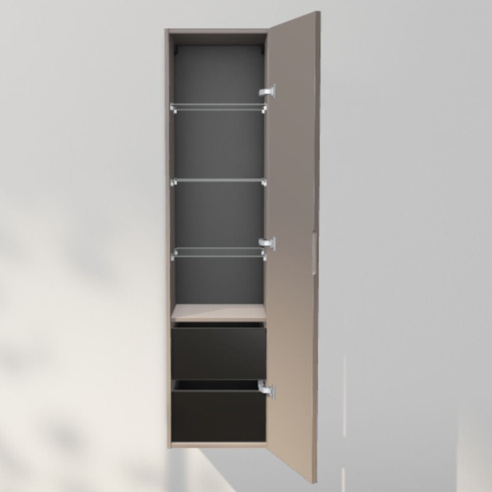 INR Solid 40/40 Høyskap med skuffer Warm clay / 40cm / Høyre INR Iconic Nordic Rooms Høyskap bad INR-386255H