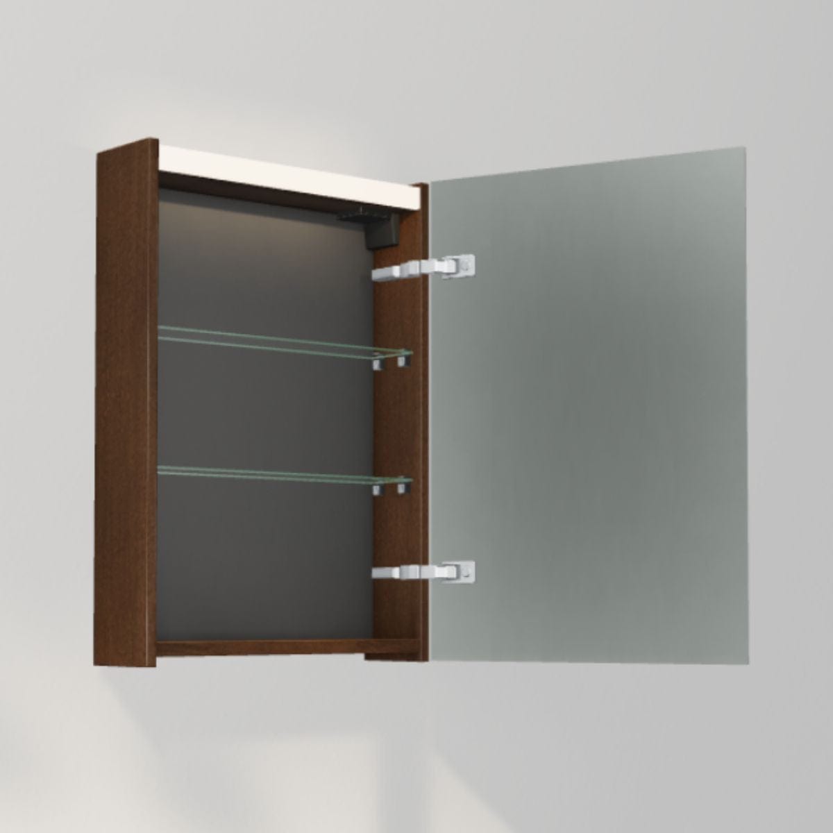 INR STAGE 50 Speilskap med Stikkontakt Dark oak / 50cm / Høyre INR Iconic Nordic Rooms Speilskap INR-368638H