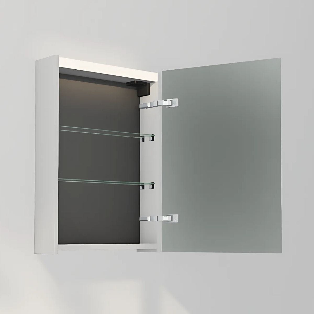 INR STAGE 50 Speilskap med Stikkontakt Pure white / 50cm / Høyre INR Iconic Nordic Rooms Speilskap INR-368616H