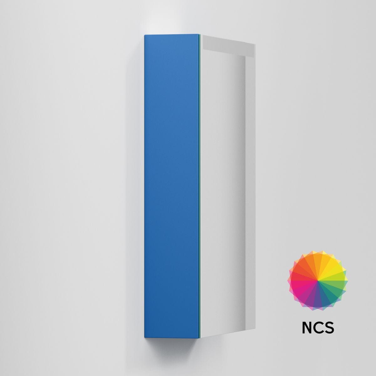 INR STAGE Plus Speilskap med Lysregulering B40-140xH72xD14cm NCS farge / 50cm høyre INR Iconic Nordic Rooms Speilskap INR-369266H