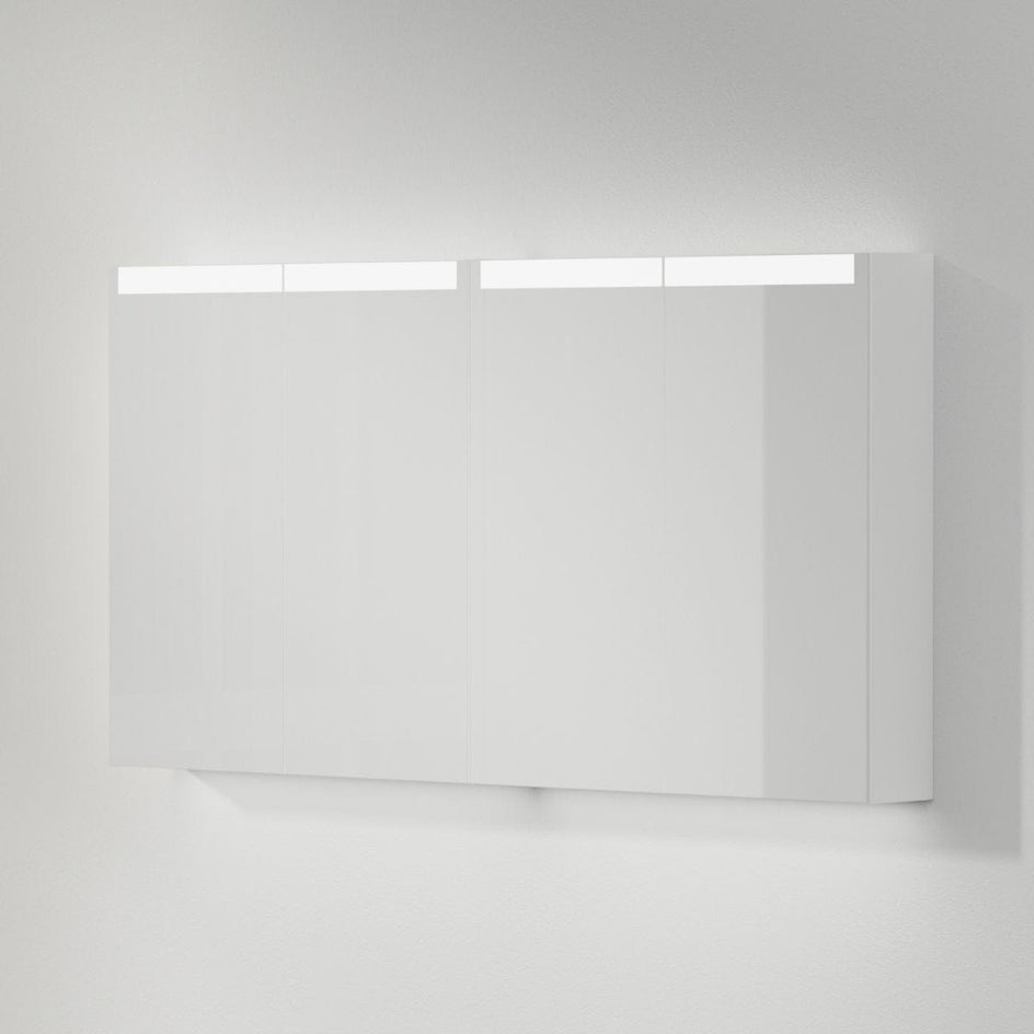 INR STAGE Plus Speilskap med Lysregulering B40-140xH72xD14cm Premium white / 140cm INR Iconic Nordic Rooms Speilskap INR-369711