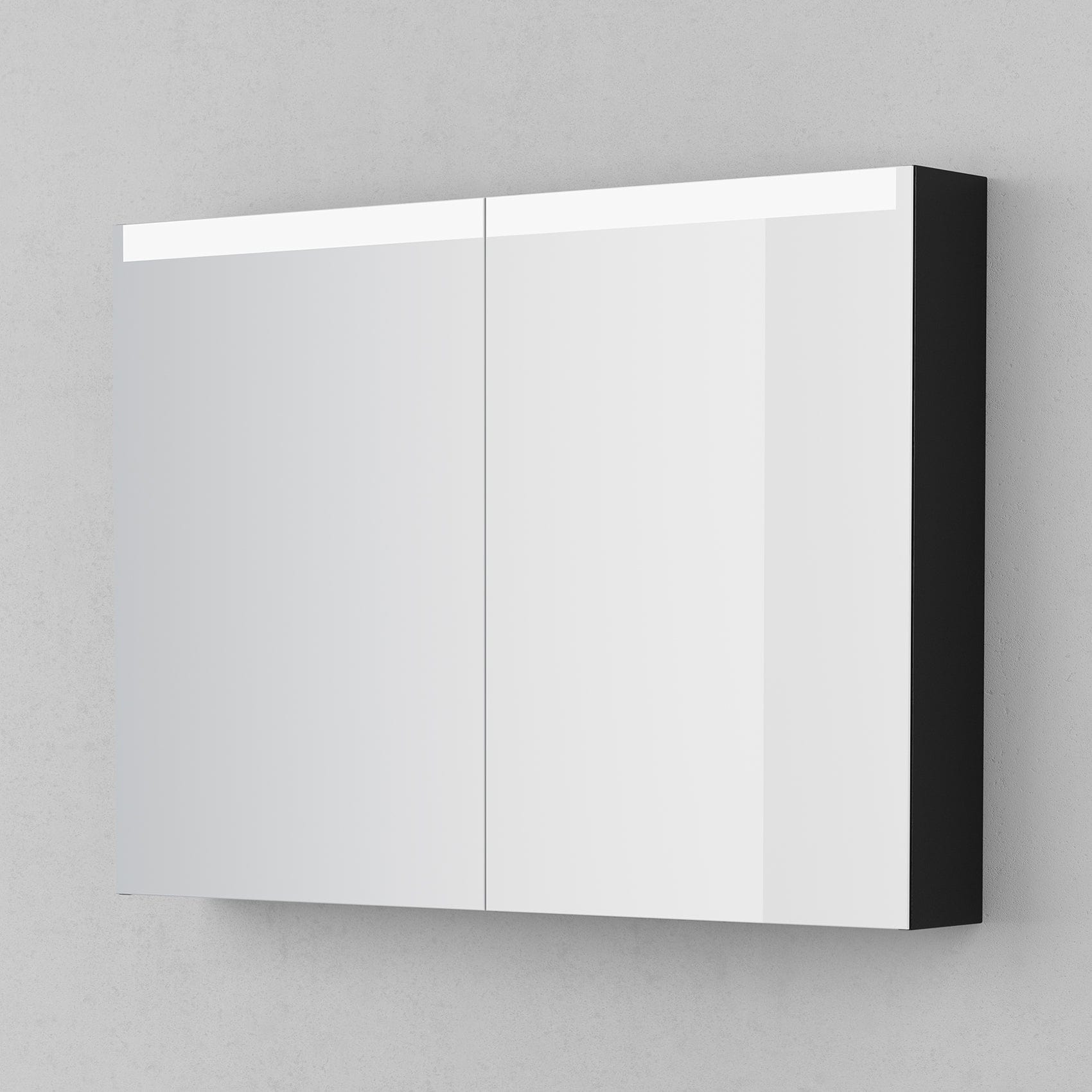 INR STAGE Plus Speilskap med Lysregulering B400-1400xH720xD140mm Black oak / 100cm INR Iconic Nordic Rooms Speilskap INR-369539