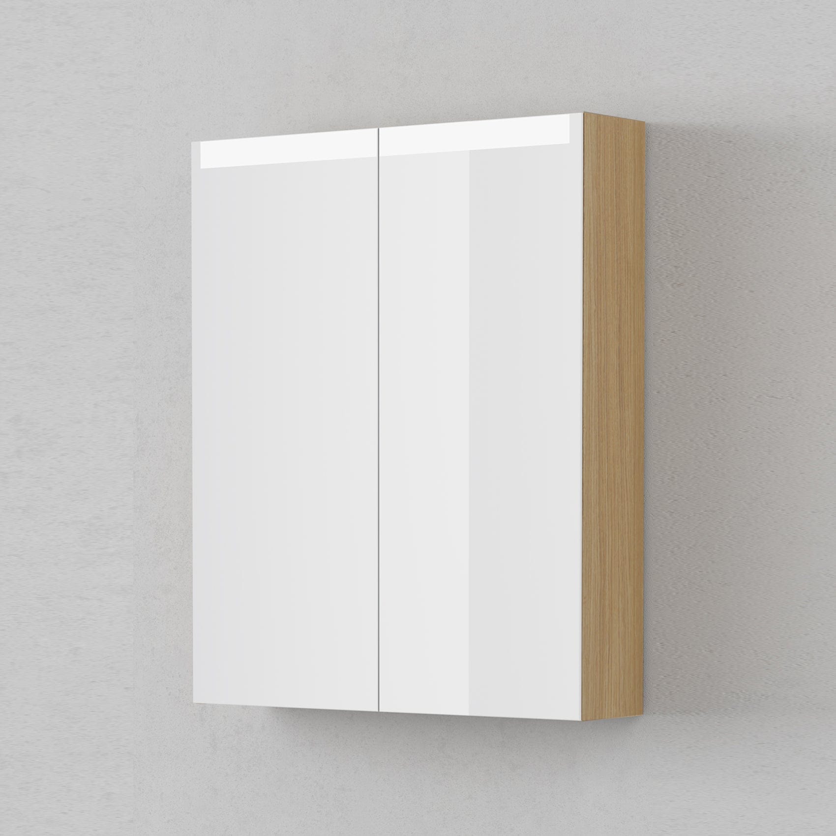 INR STAGE Plus Speilskap med Lysregulering B400-1400xH720xD140mm Natural oak / 60cm INR Iconic Nordic Rooms Speilskap INR-369334