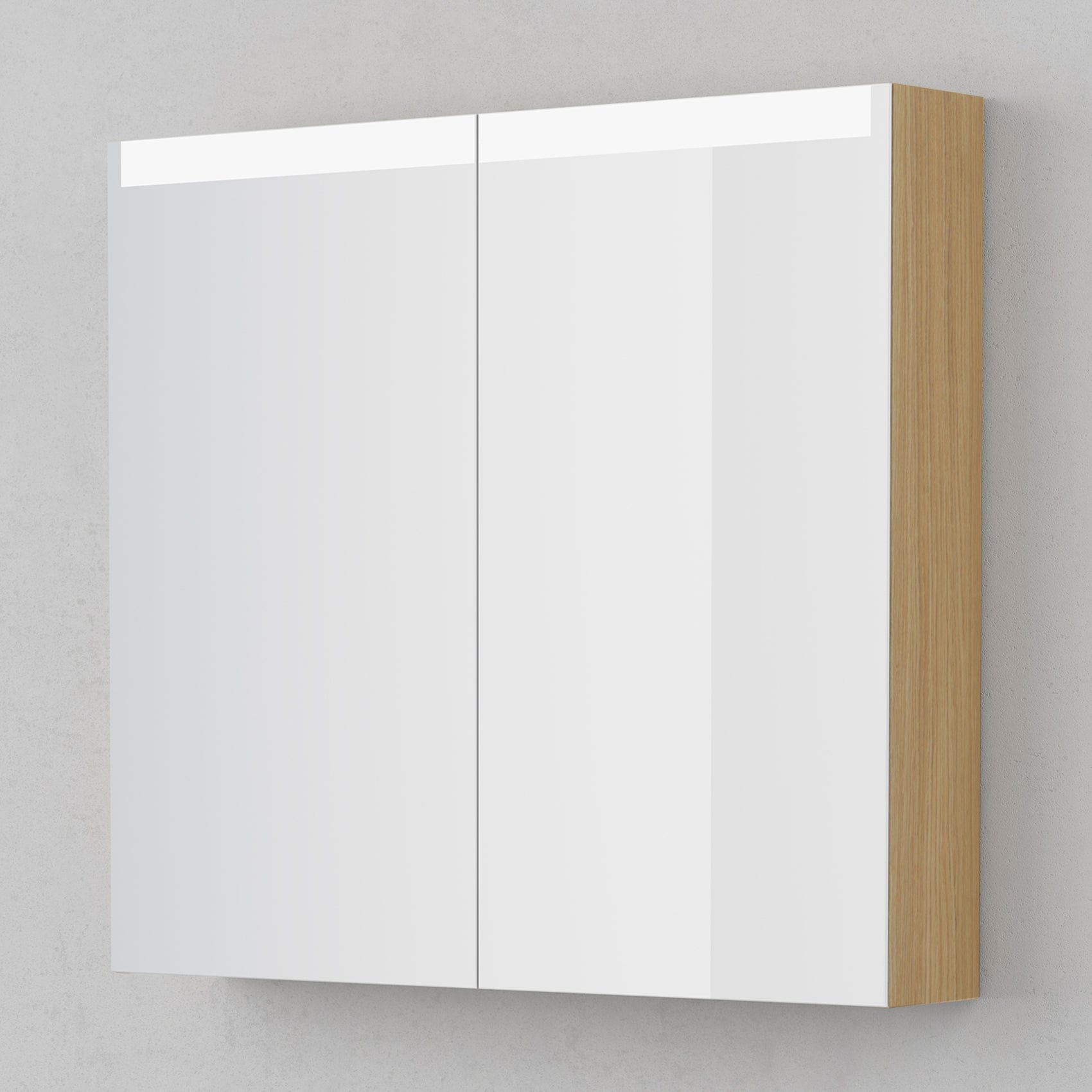 INR STAGE Plus Speilskap med Lysregulering B400-1400xH720xD140mm Natural oak / 80cm INR Iconic Nordic Rooms Speilskap INR-369434
