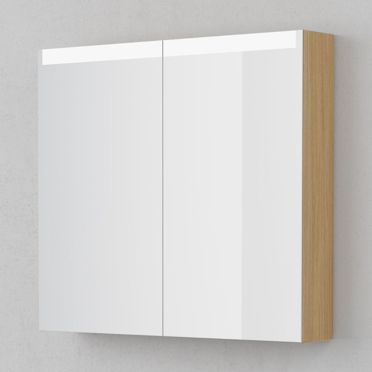 INR STAGE Speilskap med stikkontakt B40-140xH72xD14cm 80cm / Natural oak INR Iconic Nordic Rooms Speilskap INR-368834