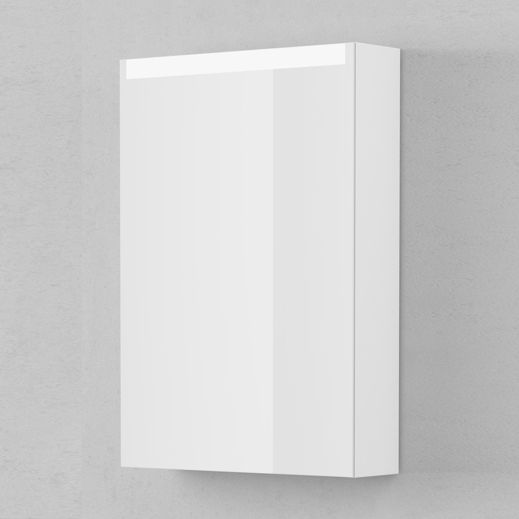 INR STAGE Speilskap med stikkontakt B400-1400xH720xD140mm Premium white / 50cm venstre INR Iconic Nordic Rooms Speilskap INR-368611V