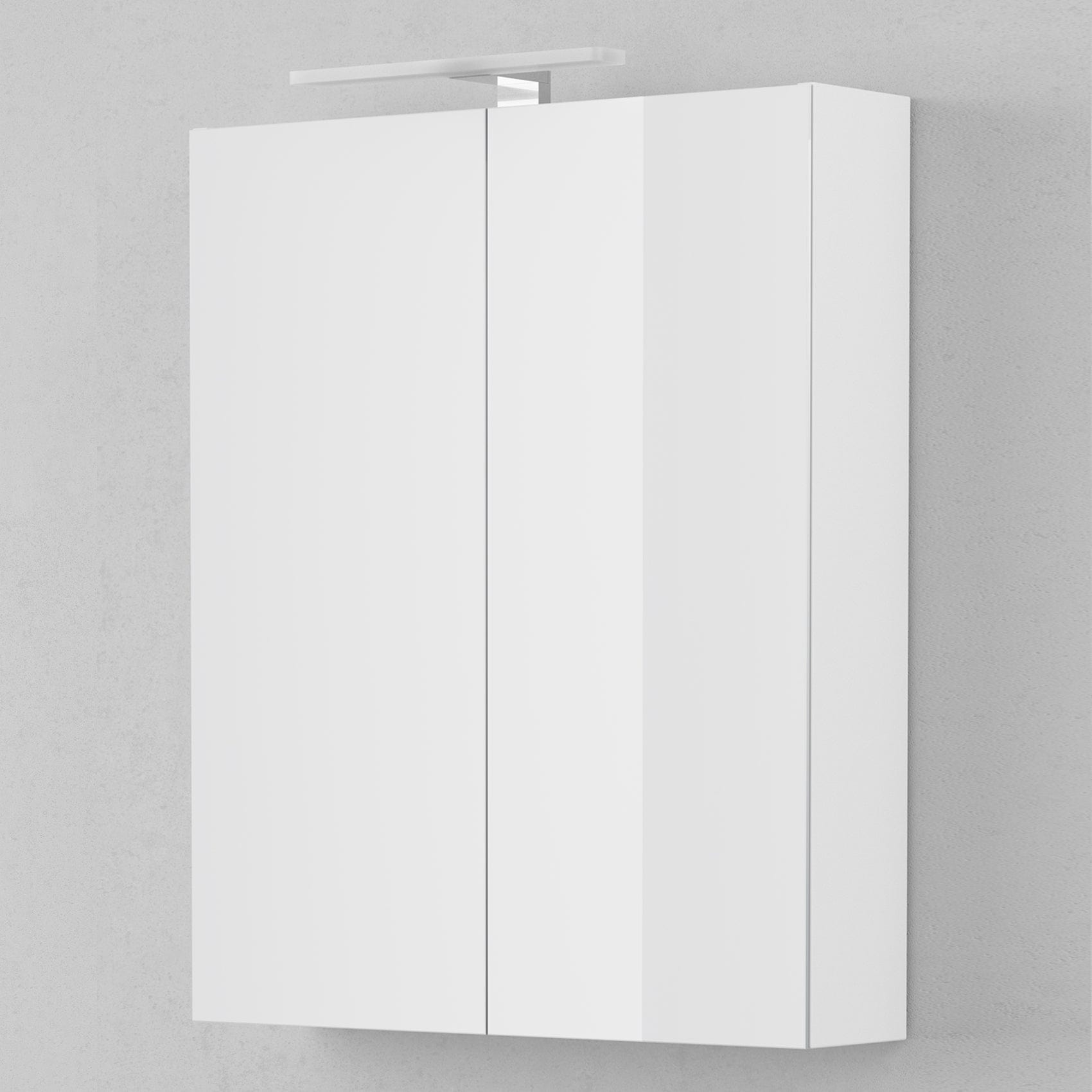 INR STORE PRO Speilskap med LED-armatur B600x720x140mm Premium white / 60cm INR Iconic Nordic Rooms Speilskap INR-342811