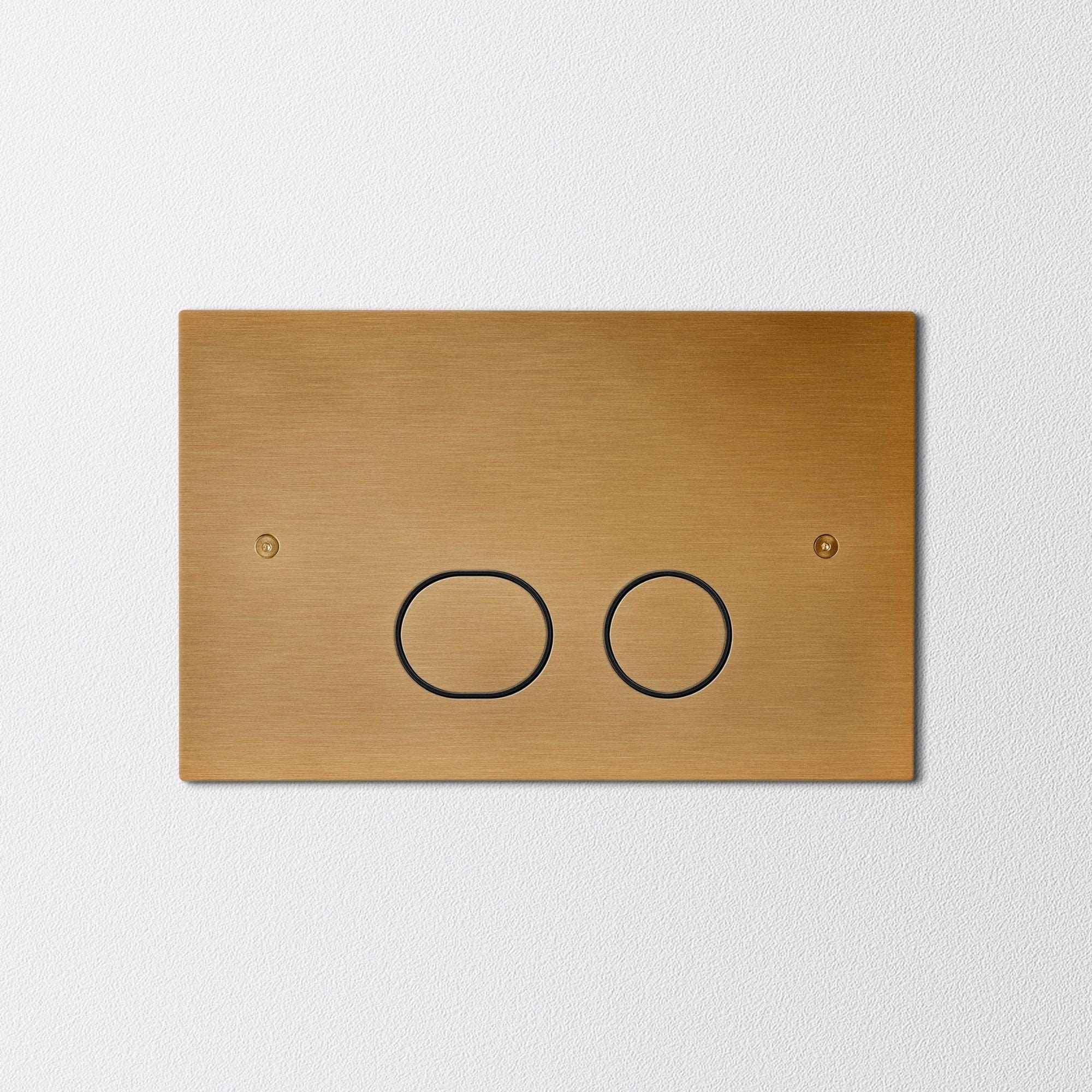INR Iconic Nordic Rooms Style Trykkplate Brushed Brass