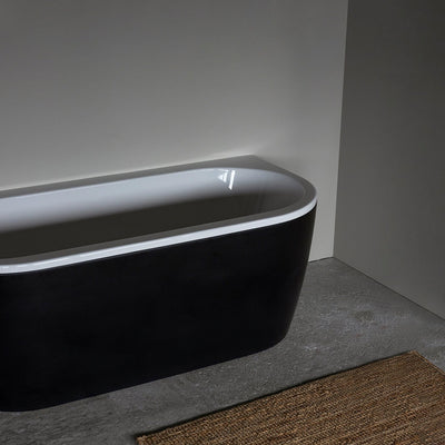 Interform Seid Badekar Back-to-wall 160x75 - med panel Interform Frittstående badekar