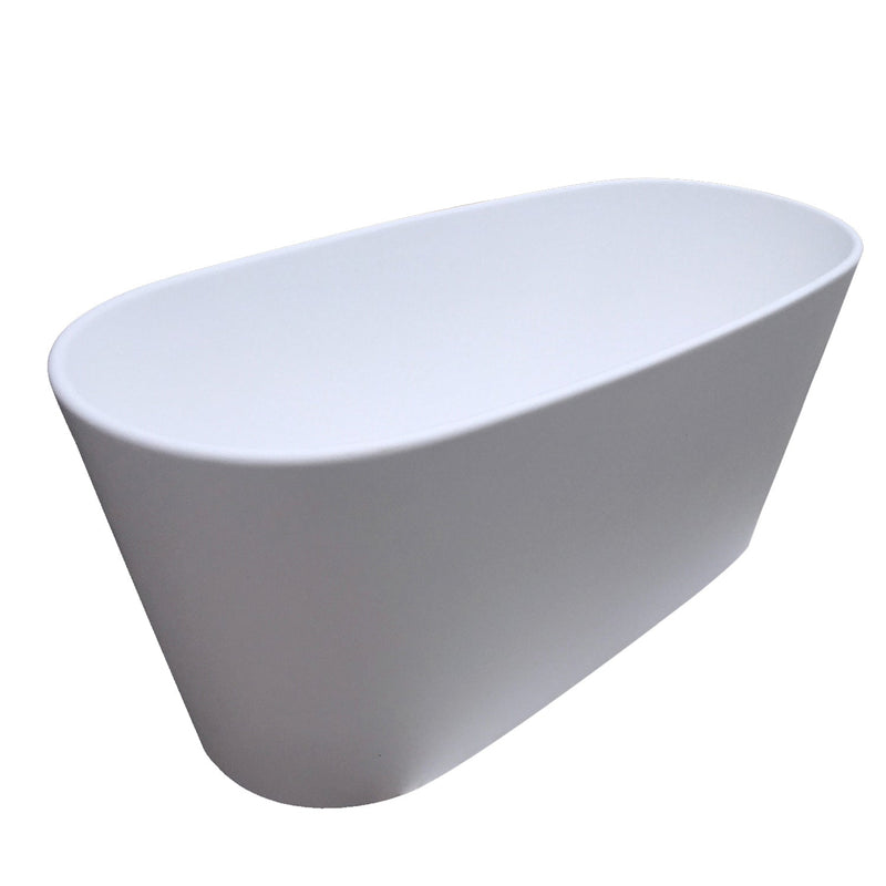 Interform Urban Frittstående Badekar 158x70 Solid Surface Hvit matt / 158cm Interform Frittstående badekar IF-30000