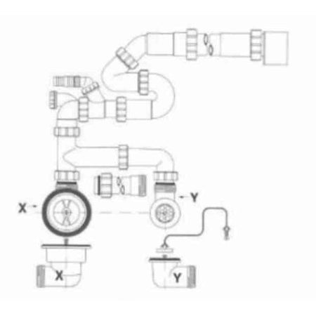 Intra Vannlås KU med ventil og avløpsrist
