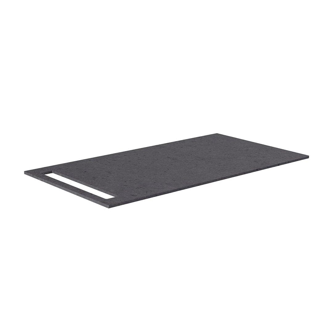Korsbakken Benkeplate HPL med 1 håndkleholder Antrasitt / 1 side / 90cm Korsbakken Benkeplate bad KO-513419090
