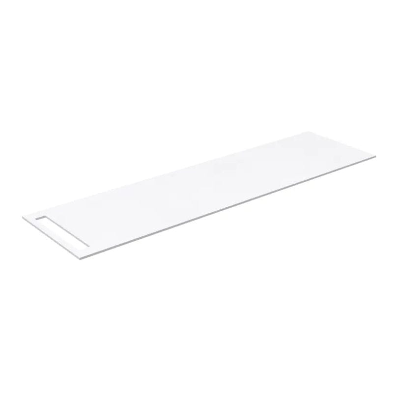 Korsbakken Benkeplate HPL med 1 håndkleholder Hvit matt / 1 side / 210cm Korsbakken Benkeplate bad KO-513402210