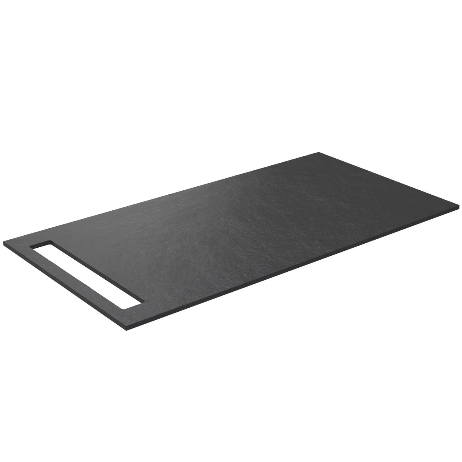 Korsbakken Benkeplate HPL med 1 Håndkleholder Svart / Side 90cm