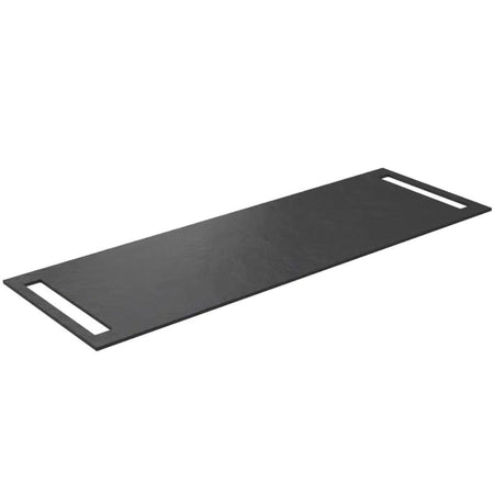 Korsbakken Benkeplate HPL med 2 side håndkleholder
