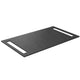Korsbakken Benkeplate HPL med 2 side håndkleholder Svart / 2 sider / 80cm Korsbakken Benkeplate bad KO-513504080