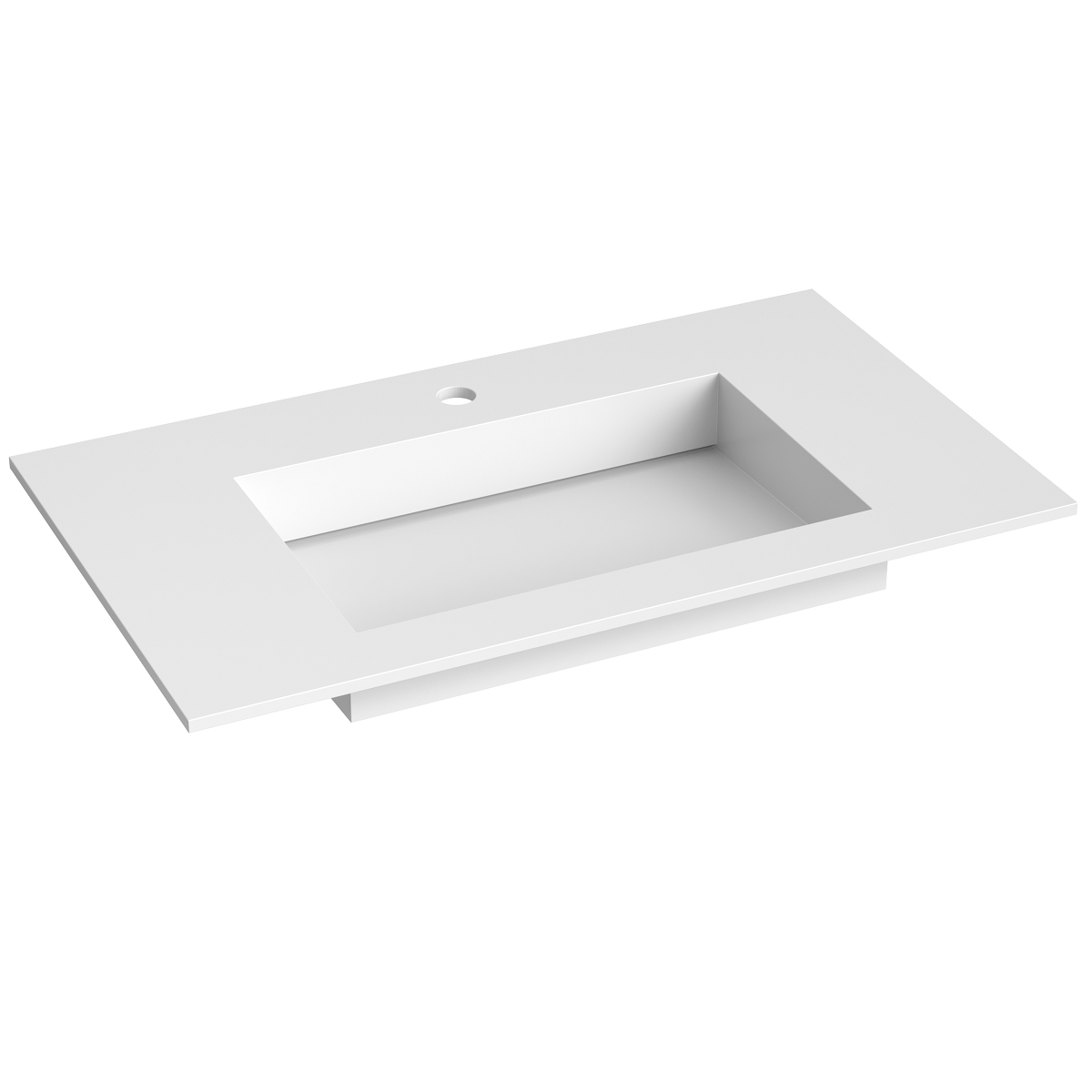 Korsbakken Corian Servant med Flat Bunn Korsbakken Baderomsservant