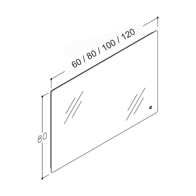 Korsbakken Grace Speil med lys