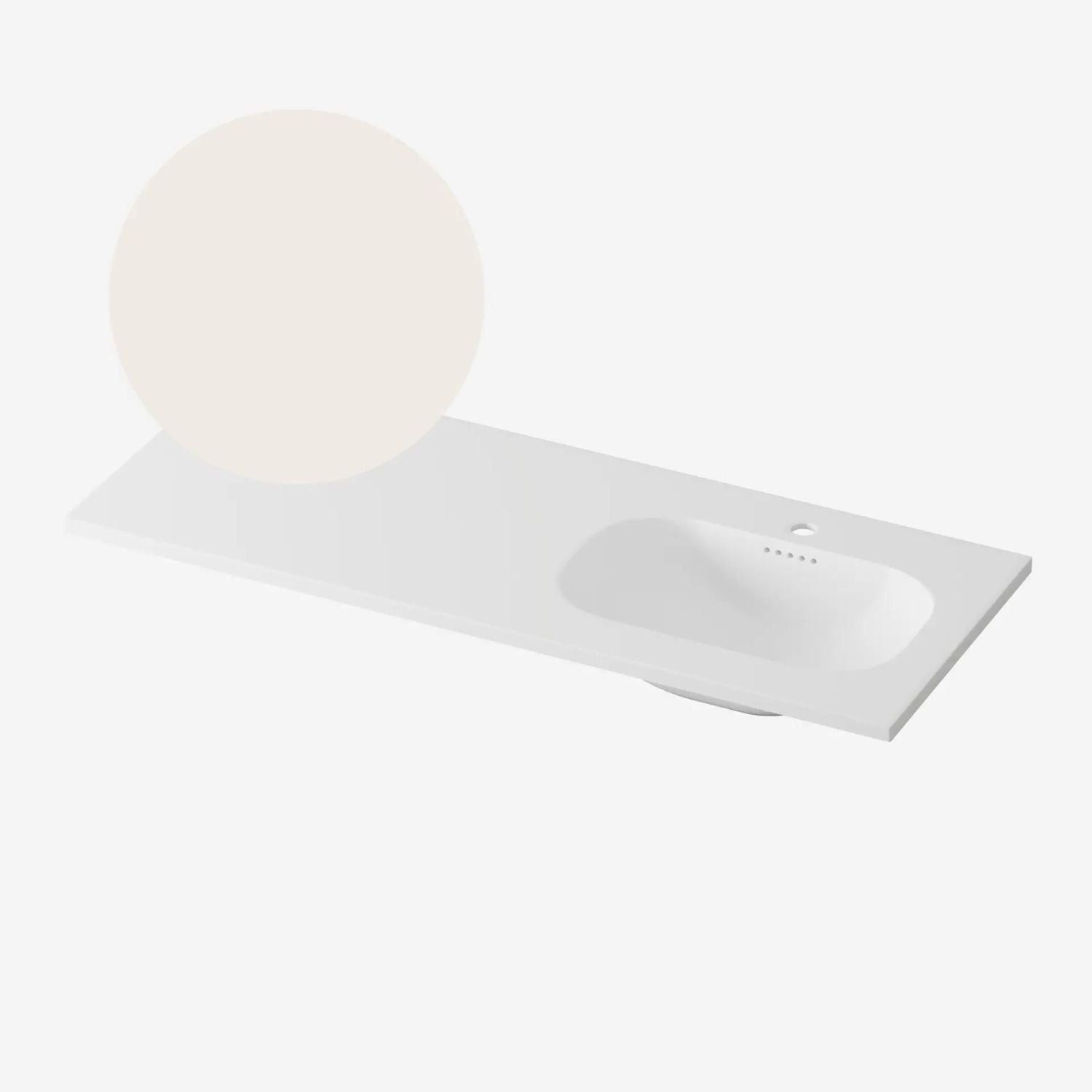 Korsbakken Nice Heldekkende Servant Lys beige / 120cm høyre Korsbakken Møbelservant KO-463205126