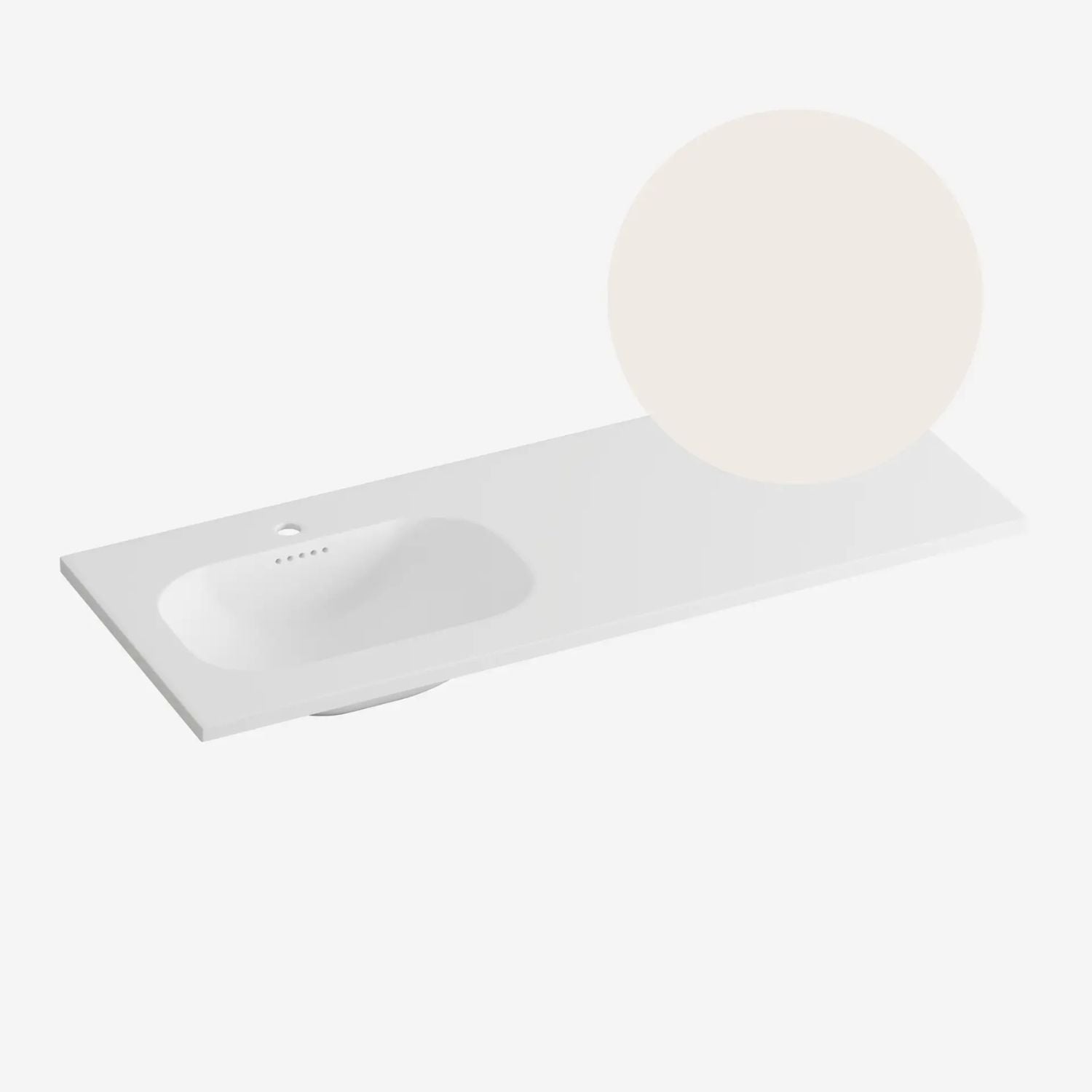 Korsbakken Nice Heldekkende Servant Lys beige / 120cm venstre Korsbakken Møbelservant KO-463205125