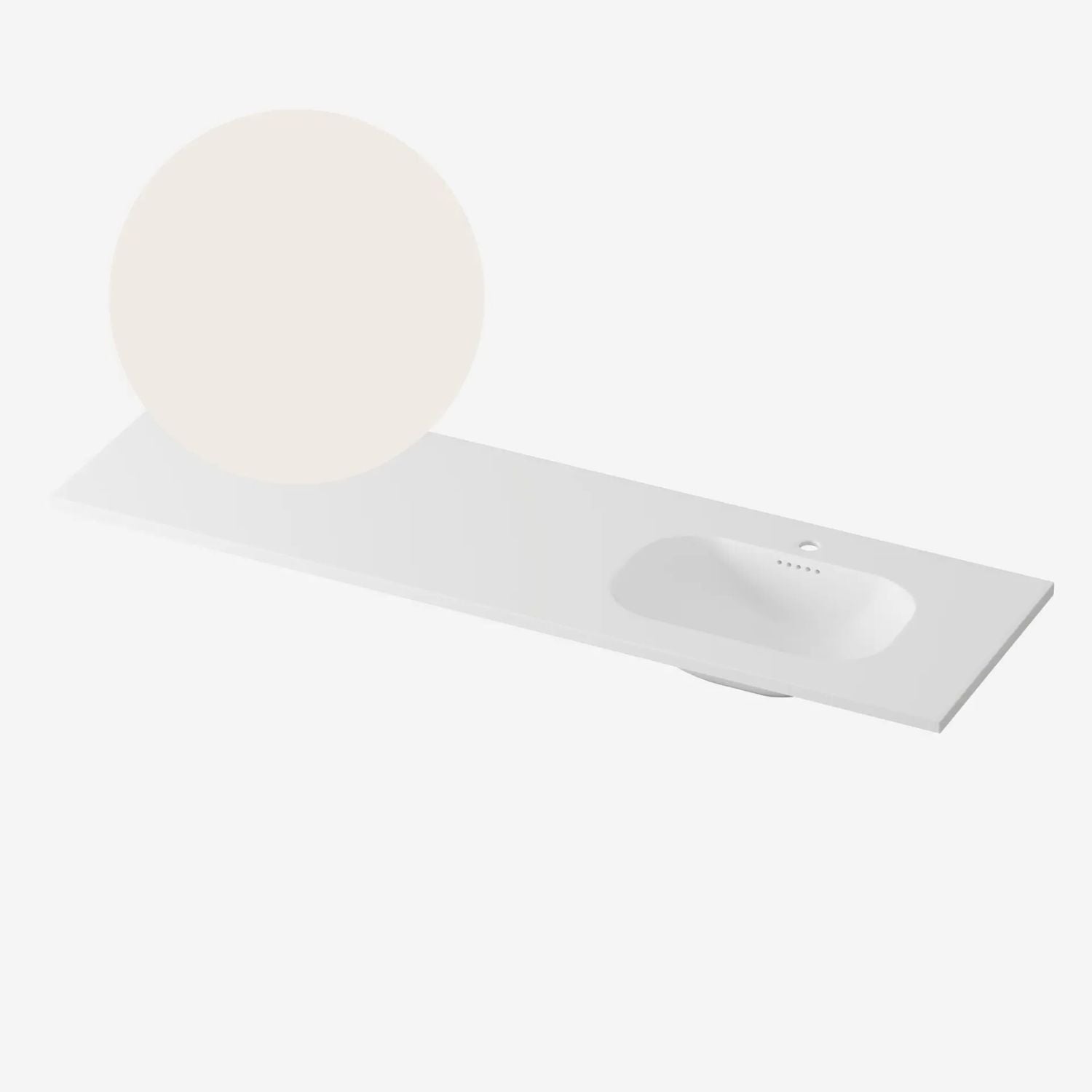 Korsbakken Nice Heldekkende Servant Lys beige / 160cm høyre Korsbakken Møbelservant KO-463205166