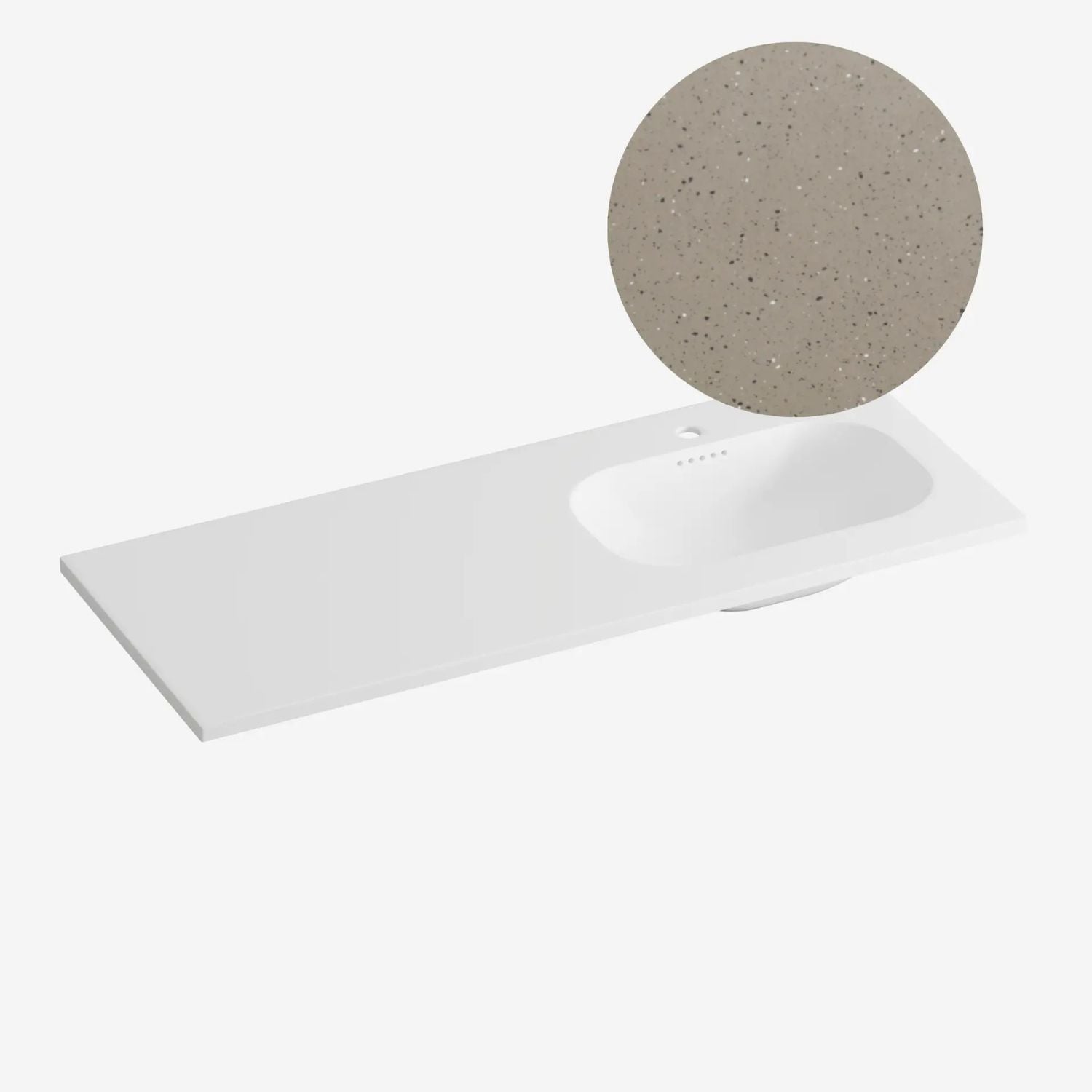 Korsbakken Nice Heldekkende Servant Terrazzo lava / 120cm høyre Korsbakken Møbelservant KO-463210126