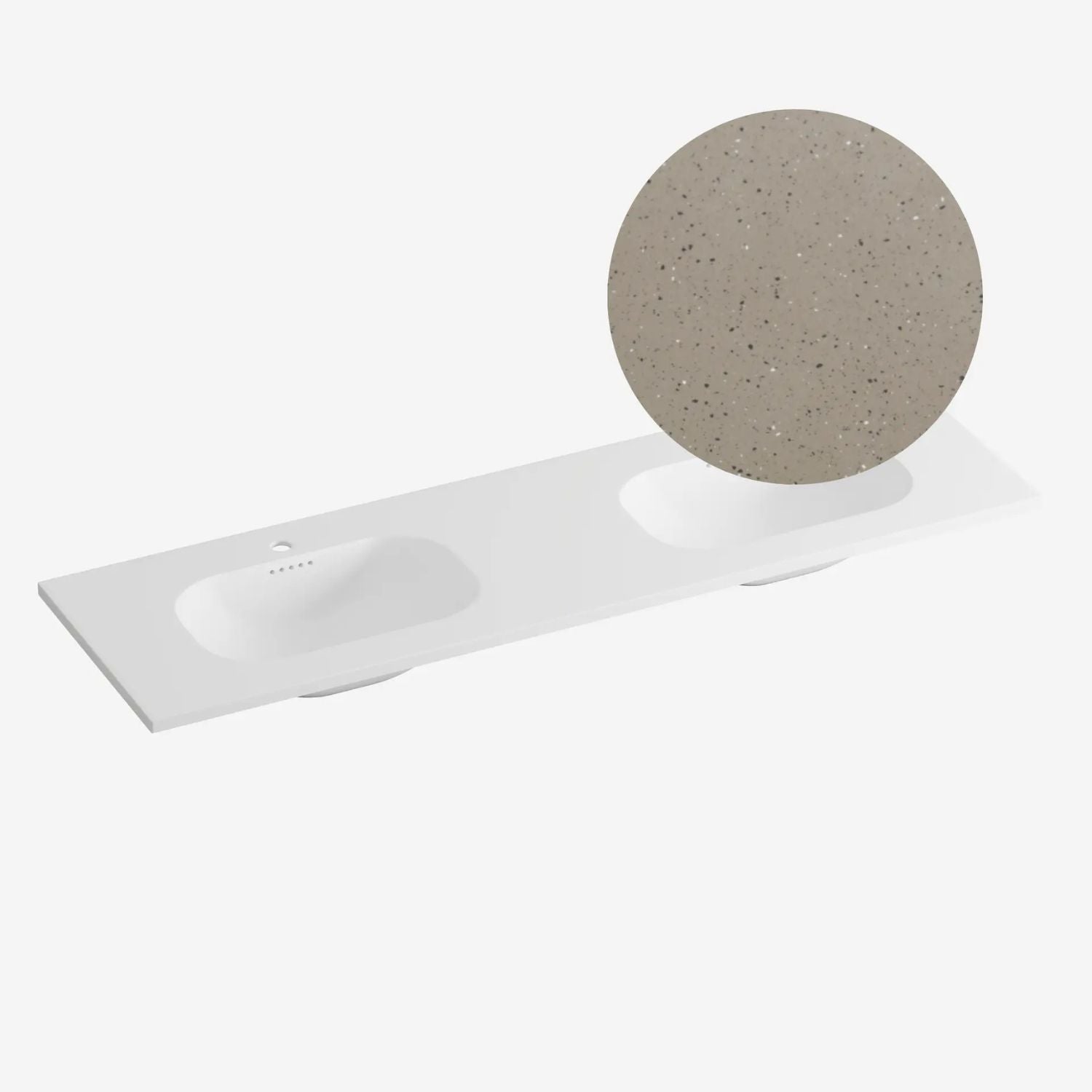 Korsbakken Nice Heldekkende Servant Terrazzo lava / 160cm dobbel Korsbakken Møbelservant KO-463210161