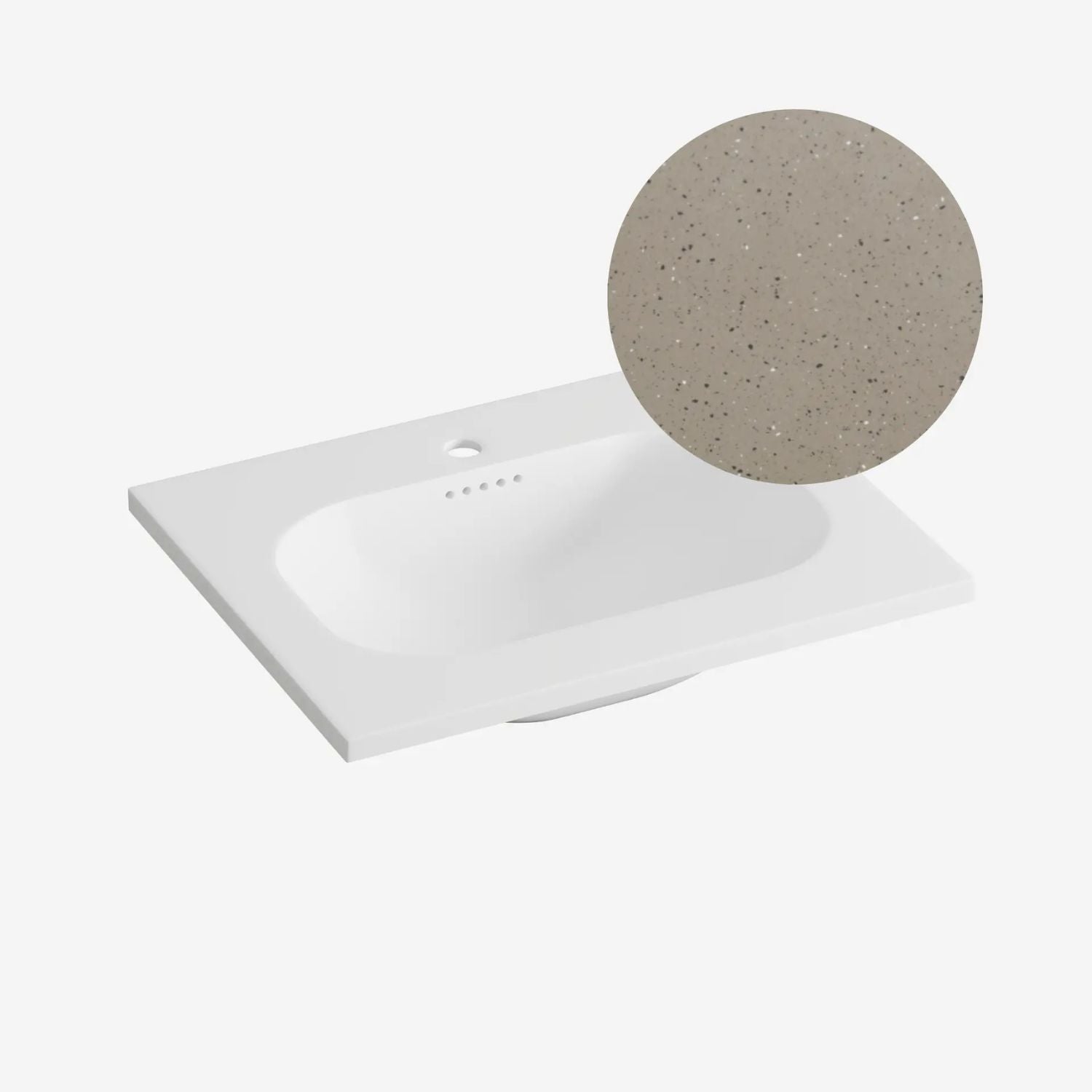 Korsbakken Nice Heldekkende Servant Terrazzo lava / 60cm Korsbakken Møbelservant KO-463210060