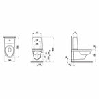 Laufen Kompas Rimless Veggtoalett uten toalettsete