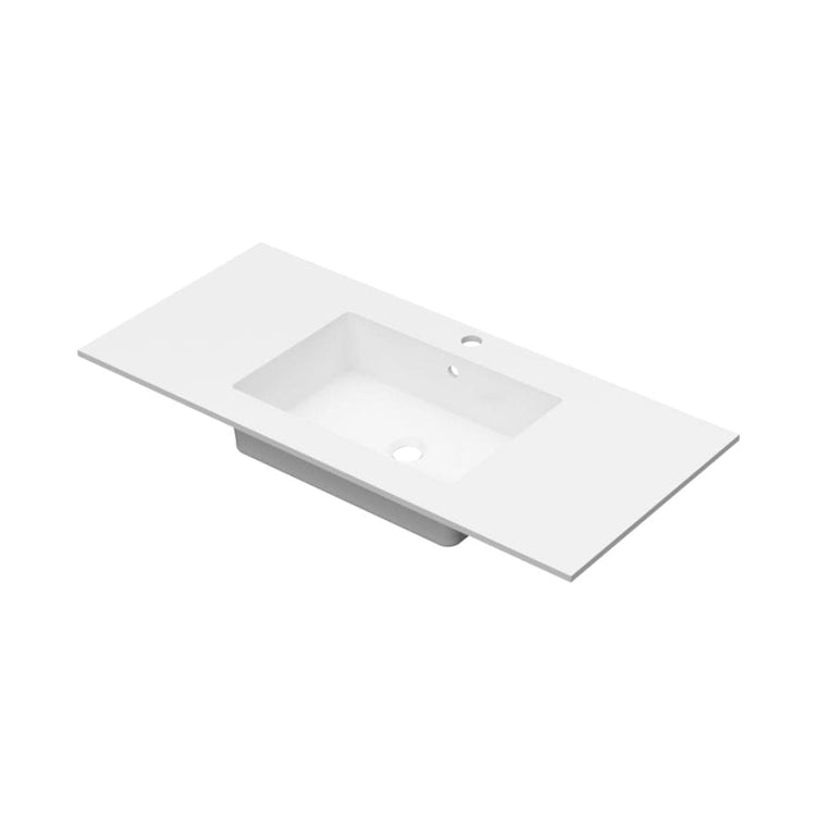 Linn Bad Corian topplate med Eir servant B(60-160)xH1,2xD46cm
