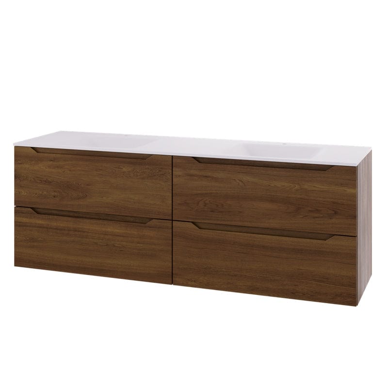 Linn Bad Emma D45cm Servantskap Mørk Eik / 120cm dobbel / 4 skuffer Linn Bad Servantskap LB-130812D4S