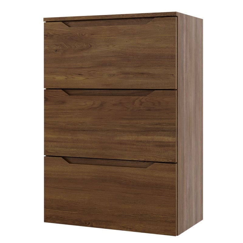 Linn Bad Emma Smal Sideskap (kommode) Mørk Eik / 60cm / 3 skuffer Linn Bad Sideskap bad LB-139806