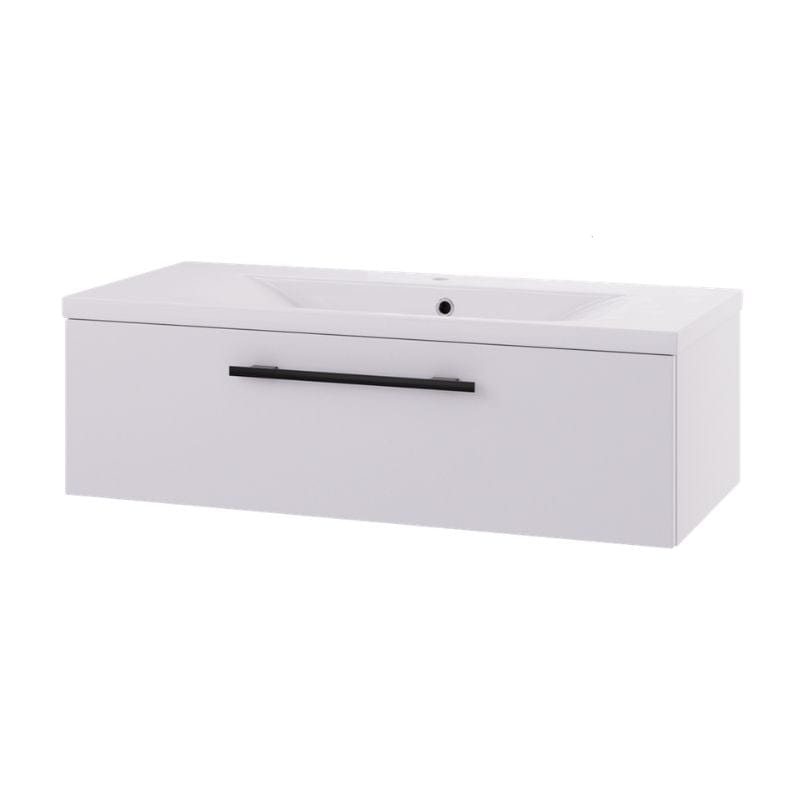 Linn Bad Ingrid D45 Servantskap med 1 Skuff Hvit / 100cm Linn Bad Ingrid D45 Servantskap med 1 Skuff Hvit / 100cm