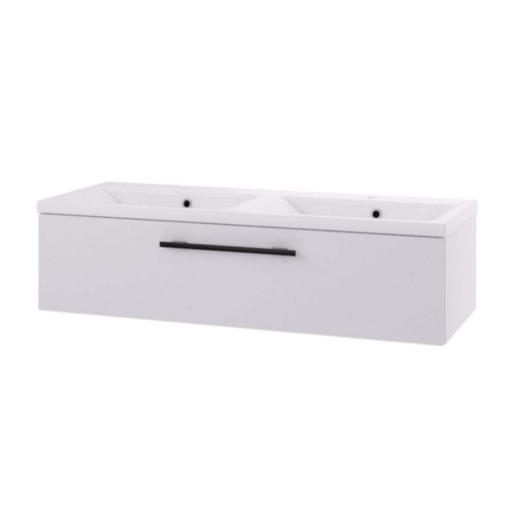 Linn Bad Ingrid D45 Servantskap med 1 skuff Hvit / 120cm høyre Linn Bad Servantskap LB-110112H1S