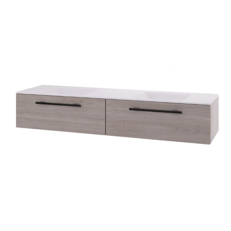 Linn Bad Ingrid D45 Servantskap med 1 skuff Lys eik / 160cm dobbel Linn Bad Servantskap LB-110216D2S