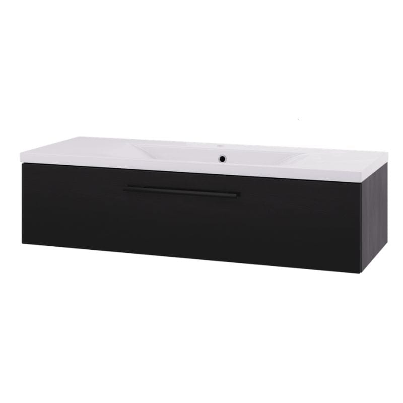 Linn Bad Ingrid D45 Servantskap med 1 skuff Svart eik / 120cm Linn Bad Servantskap LB-1106121S